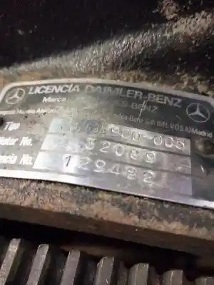 Peça sobressalente para automóvel em segunda mão motor completo por mercedes-benz n-1000 d referências oem iam 636900005  32089 129482