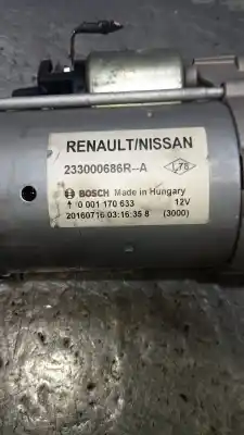 Second-hand car spare part starter motor for renault kadjar experience oem iam references 233000686r  0001170633