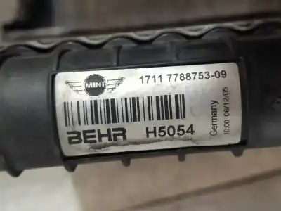 Автозапчастина б/у водяний радіатор для mini mini (r50,r53) one d посилання на oem iam 1711778875309  h5054 Автозапчастина б/у водяний радіатор для mini mini (r50,r53) one d посилання на oem iam 1711778875309  h5054