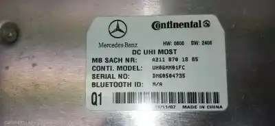 İkinci el araba yedek parçası elektronik modül için mercedes clase gl (x164) 320 cdi 4-matic (164.822) oem iam referansları a2118701885  