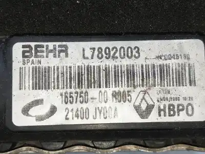 Second-hand car spare part water radiator for renault koleos 2.0 dci diesel fap oem iam references l7892003  16575000r005