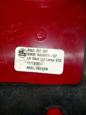 Second-hand car spare part interior left tailgate light for bmw x5 (e53) 3.0i oem iam references 840901107  
