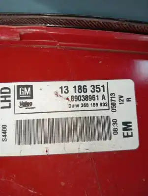 Автозапчасти б/у правый задний фонарь за opel corsa e expression ссылки oem iam 13186351  89038961a