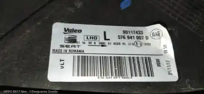 Pièce détachée automobile d'occasion feu gauche pour seat ateca (kh7) fr go références oem iam 576941007d  90117433