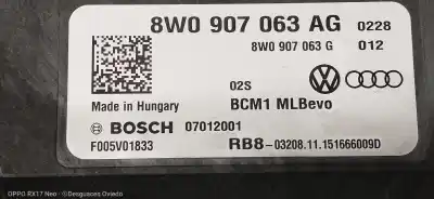 Автозапчасти б/у электронный модуль за audi q7 (4m) 3.0 tdi quattro ссылки oem iam f005v01833  8w0907063ag bcm1mlbevo 07012001