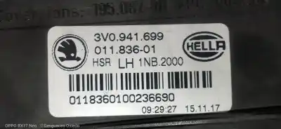 Pezzo di ricambio per auto di seconda mano luce fendinebbia destra per skoda superb (3v3) active riferimenti oem iam 3v0941699  