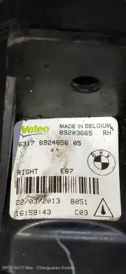 Second-hand car spare part front right headlight for bmw x3 (e83) 2.0d oem iam references 63176924656  89203665