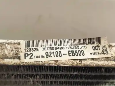 Автозапчасти б/у конденсатор / радиатор кондиционера воздуха за nissan navara pick-up (d40m) doble cab se 4x4 ссылки oem iam 92100eb500  123325