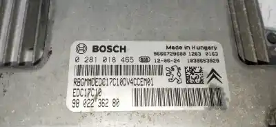 Second-hand car spare part ecu engine control for citroen c3 tonic oem iam references 0281018465 9666729680 9802236280