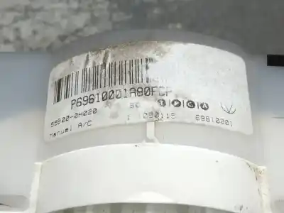 Peça sobressalente para automóvel em segunda mão comando de sofagem (chauffage / ar condicionado)  por citroen c1 sx referências oem iam 559000h020  