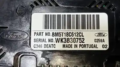 Peça sobressalente para automóvel em segunda mão comando de sofagem (chauffage / ar condicionado)  por ford focus turn. (cb8) titanium referências oem iam bm5t18c612cl  