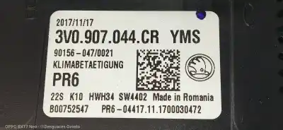 Автозапчасти б/у отопление / кондиционирование воздуха за skoda superb (3v3) active ссылки oem iam 3v0907044cr  