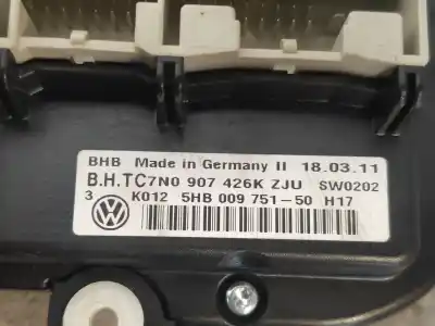 Second-hand car spare part heating / air conditioning control panel for volkswagen caddy ka/kb (2c) kombi oem iam references 5hb00975150  7n0907426k