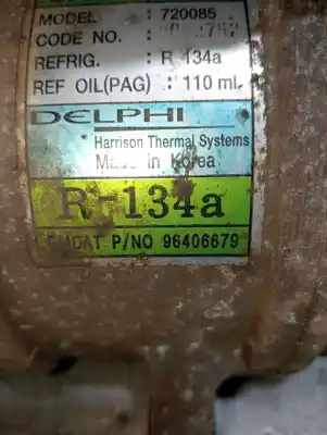 Peça sobressalente para automóvel em segunda mão compressor de ar condicionado a/a a/c por chevrolet matiz s referências oem iam 96406678  