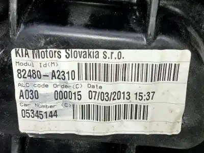 Second-hand car spare part passenger side right window regulator for kia cee´d concept oem iam references 82480a2310 05345144 a030000015