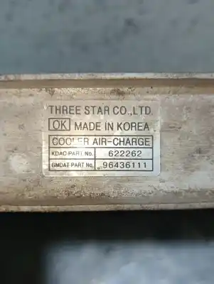 Peça sobressalente para automóvel em segunda mão intercooler por chevrolet lacetti cdx referências oem iam 96436111  