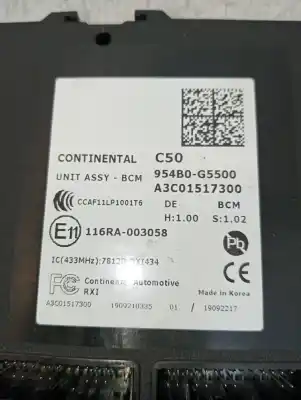 Second-hand car spare part electronic module for kia niro business oem iam references 954b0g5500  a3c01517300