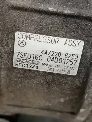 Second-hand car spare part air conditioning compressor for mercedes-benz clase m (w163) 270 cdi (163.113) oem iam references 4472208253  7seu16c