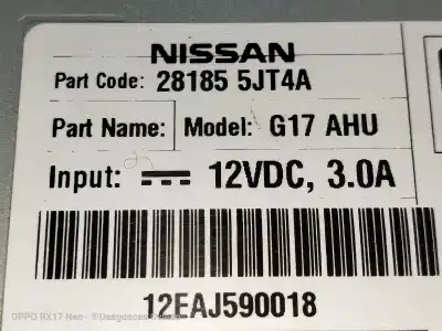 Автозапчасти б/у аудиосистема / радио cd за nissan np300 navara pick-up (d23, d23t) 2.3 dci (d231) ссылки oem iam 281855jt4a  12eaj590018