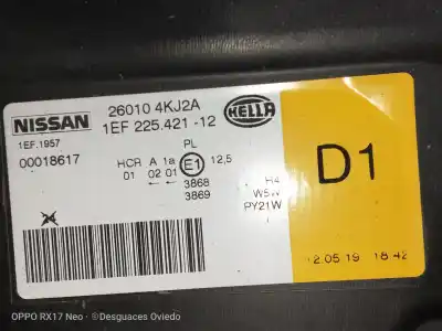 Автозапчасти б/у правая фара за nissan np300 navara pick-up (d23, d23t) 2.3 dci (d231) ссылки oem iam 260104kj2a  1ef22542112