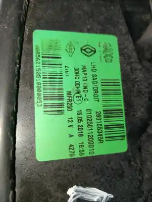 Second-hand car spare part right headlight for renault fluence expression oem iam references 260105345r  01025011200010