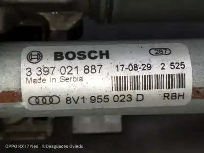 Second-hand car spare part front windshield wiper motor for audi a3 (8vk) basic oem iam references 3397021887  8v1955023d
