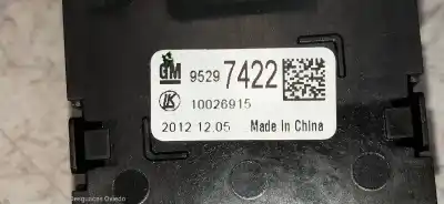 Pezzo di ricambio per auto di seconda mano controllo della luce per opel mokka edition ecoflex riferimenti oem iam 95297422  