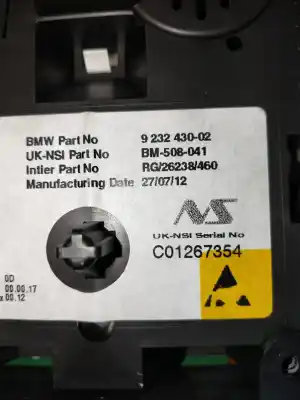 Peça sobressalente para automóvel em segunda mão quadrante por mini mini (r56) one d referências oem iam 923243002  