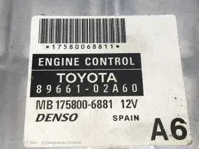 Second-hand car spare part ecu engine control for toyota corolla (e12) 2.0 d-cat oem iam references 8966102a60  mb1758006881