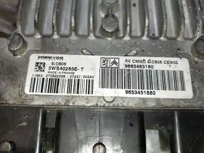 Second-hand car spare part ecu engine control for citroen c2 furio oem iam references 9663483180  5ws40285et