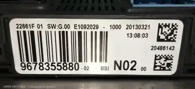 Автозапчасти б/у блок реле/предохранителей за citroen c-elysée exclusive ссылки oem iam 9678355880  20486143