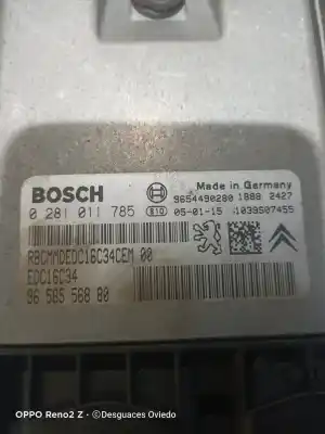 Second-hand car spare part ecu engine control for citroen c3 1.4 hdi exclusive oem iam references 0281011785  9658556880