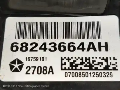 Автозапчастина б/у електронний модуль для jeep compass (mp, m6, mv, m7) 1.4 multiair 4x4 посилання на oem iam 68243664ah 2708a 16759101