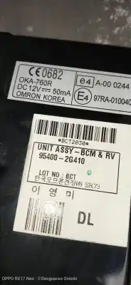 Second-hand car spare part electronic module for kia magentis active oem iam references 954002g410  