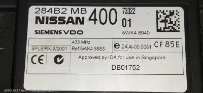 Second-hand car spare part electronic module for renault maxity fg 130.35/45 oem iam references 284b2mb400  5wk48940