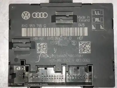 Second-hand car spare part electronic module for skoda superb combi (3t5) 2.0 tdi dpf oem iam references 8x0959795d  p10098295