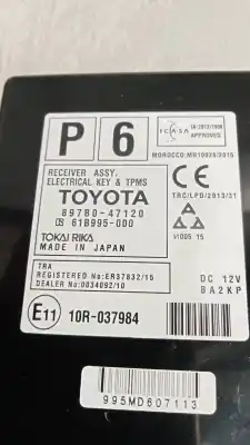 Автозапчасти б/у электронный модуль за toyota prius (nhw30) plug-in hybrid advance ссылки oem iam 897b047120  61b995000