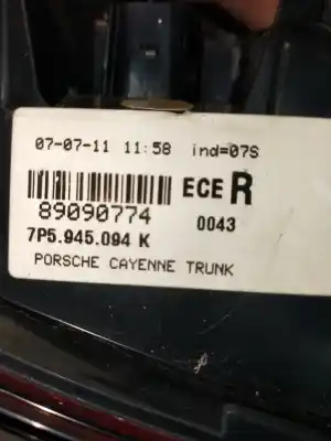 Автозапчасти б/у внутренний правый задний фонарь за porsche cayenne (typ 92aa) diesel ссылки oem iam 7p5945094k  89090774