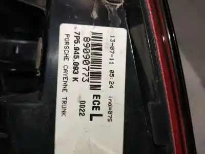 Автозапчасти б/у внутренний левый задний фонарь за porsche cayenne (typ 92aa) diesel ссылки oem iam 7p5945093k  89090773