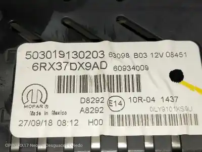 Second-hand car spare part dashboard for jeep compass (mp, m6, mv, m7) 1.4 multiair 4x4 oem iam references 503019130203  6rx37dx9ad