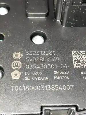 Автозапчасти б/у многофункциональное управление за jeep compass (mp, m6, mv, m7) 1.4 multiair 4x4 ссылки oem iam 532312380 03543030104 5dv28lxhab
