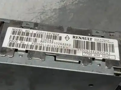 Second-hand car spare part audio system / radio cd for renault scenic (ja..) 1.9 dci authentique oem iam references 7700434424  