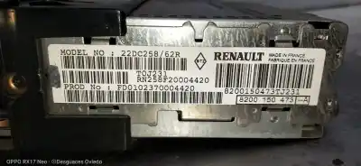 Second-hand car spare part audio system / radio cd for renault scenic rx4 (ja0) 1.9 dci salomon oem iam references 8200150473tj231  22dc25862r