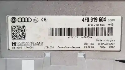 Автозапчасти б/у многофункциональный дисплей за audi a5 coupe (8t) 3.0 v6 24v tdi ссылки oem iam 4f0919604  