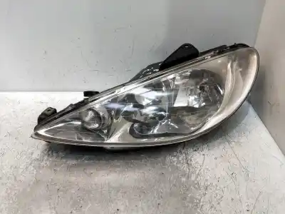 Second-hand car spare part left headlight for peugeot 206 berlina x-line oem iam references   