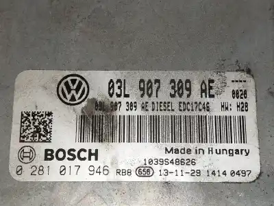 Автозапчасти б/у блок управления двигателем за volkswagen caddy ka/kb (2c) combi bluemotion ссылки oem iam 03l907309ae  0281017946