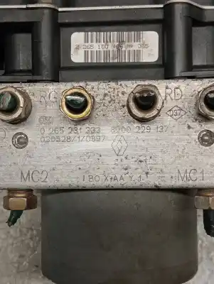 Peça sobressalente para automóvel em segunda mão abs por renault clio ii fase ii (b/cb0) authentique referências oem iam 0265231333 0265800316 8200229137