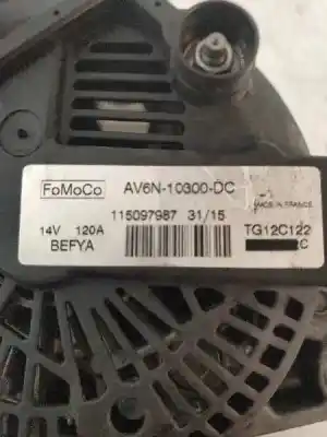 Автозапчастина б/у генератор для ford fiesta (ccn) black edition посилання на oem iam av6n10300dc 120 amperios 115097987 tg12c122