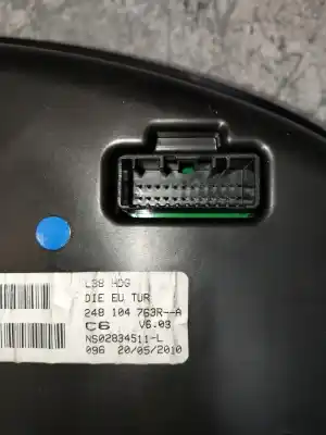 Peça sobressalente para automóvel em segunda mão quadrante por renault fluence expression referências oem iam 248104763r  