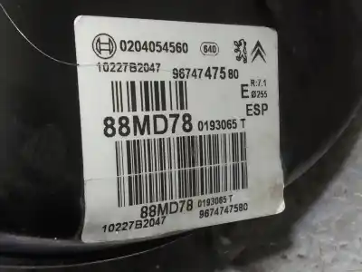 Peça sobressalente para automóvel em segunda mão servo freio por citroen c4 lim. seduction referências oem iam 0204054560  9674747580